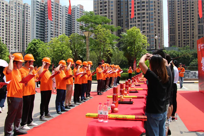 100多名業(yè)主共聚博羅中洲半島城邦，舉行集體開工儀式！